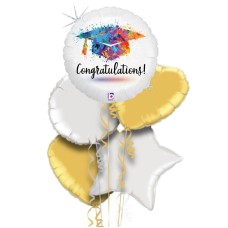 Grad Congrats Foil Balloon Bouquet
